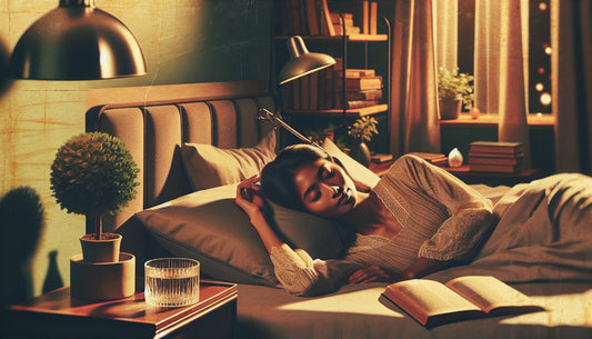 Woman sleeping on bed 